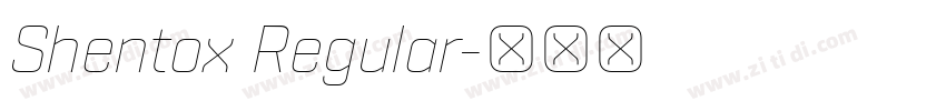 Shentox Regular字体转换
